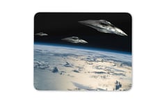 Cool UFO Alien Mouse Mat Pad - Earth Space Solar System Gift PC Computer #8380