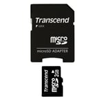 Carte mémoire microSD Transcend 2 Go - Format Micro SD - Garantie limitée à vie