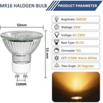 kpl Gu10 35w halogeeniheijastinlamput, himmennettävä kohdevalo, lämmin valkoinen 2700k