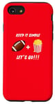 iPhone SE (2020) / 7 / 8 Funny Football Party, Game Day Party Football and Popcorn Case