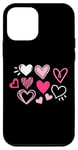 iPhone 12 mini Cute Happy Valentines Day Cute Love Heart Pattern Women Kids Case