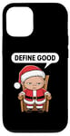 Coque pour iPhone 12/12 Pro Cadeau humoristique de Père Noël pour les fêtes de fin d'année