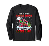 Santa's Sleigh Actually Looks Like Crane Truck Santa Driver Long Sleeve T-Shirt