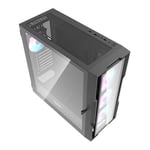 Darkflash DK431 GLASS computer kabinet (sort)