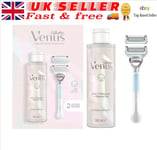 Gillette Venus Women's Razor + 2 Blade Refills + 2in1 Shave Gel And Cleanser