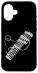 Coque pour iPhone 16 Pan Flûtes Line Art For Musiciens Pan Flûte