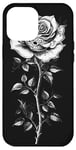 Coque pour iPhone 12 Pro Max Rose Dia Los Muertos Crâne Floral Gothique Vintage