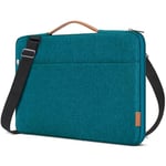 DOMISO 15-15,6 Pouces Imperméable Protection Housse Sac de Ordinateur Portable Sacoche pour 15.6" Lenovo Yoga 730/ThinkPad T580/ASUS ROG Zephyrus/Dell/HP/Dell,Turquoise