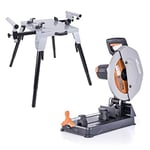 Evolution Power Tools 005-0002 Chop Saw Stand with Universal Fitting with R355CPS Multi-Material Chop Saw, 355 mm (230 V)