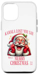 iPhone 12/12 Pro Kamala Lost Merry Christmas - Funny Christmas 2024 Election Case