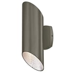 63488 Luminaire mural d'extérieur, lampe en plongée et contreplongée à LED à intensité variable, finition graphite poli