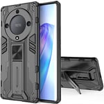 PANXIYUE Coque Honor Magic 5 Lite 5G, 360 Degres Full Body Antichoc [Fonctionne avec Support De Voiture Magnétique] PC Dur et TPU Silicone, avec Support caché Housse Étui pour Magic5 Lite 5G, Noir