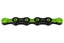 KMC Bike Chain Diamond Like Coating Black Green 116 Link 11 Speed Bicycle