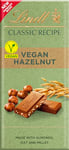 Lindt CLASSIC RECIPE Hazelnut Vegan Chocolate Bar, 100g - Smooth Vegan Oat Chocolate with Gently Roasted Hazelnut Pieces