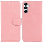 SATURCASE Coque pour Samsung Galaxy A15, Toucher Confortable PU Cuir Magnétique Flip Portefeuille Support Porte-carte Protecteur Housse Étui pour Samsung Galaxy A15 (FG-Pink)