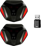 AlienBuds Casque de jeu sans fil pour PC, PS4, PS5 et commutateur avec dongle USB, connexion multipoint avec faible latence de 30 ms (deux paquets)