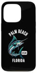 Coque pour iPhone 13 Pro Motif Palm Beach Floride USA Fishing