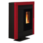 La Nordica Extraflame Poêle À Granulés Canalisé Souvenir Acier Evo Bordeaux 10KW