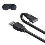 Compatible with Oculus Link Cable 5m, dethinton Link Cable Lens Protect Cover Included, Streaming VR Game & Fast Charging USB C 3.0 Cable Compatible for Quest 2 or Oculus Quest Headset to a Gaming PC