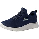 Skechers Men's Gowalk Flex-Athletic Slip-on Casual Walking Shoes with Air Cooled Foam Sneakers, Navy/Blue, 11 UK