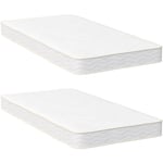 Bolli - Matelas 90x200 Lot 2 Luxe Matelas Mémoire de Forme pour Adulte Enfant - 7 Zones de Confort Mousse Mémoire Adaptative