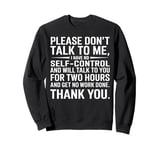 Funny Introvert Self Will Talk To You For Two Sweatshirt