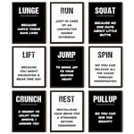 97 Decor Workout Posters for Home Gym Decor - Gym Posters Motivational Quotes Wall Art Prints, Black White Fitness Exercise Pictures for Men Bedroom Office Decorations (8x10 UNFRAMED)