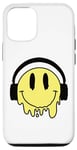 Coque pour iPhone 12/12 Pro Sourire jaune fondant drôle souriant visage dégoulinant mignon