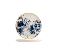 Assiette à Pain En Grès Indigo Cm14, Beige et Bleu, H&h