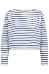 Stacy Blouse - White/Blue Stripe