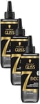 Schwarzkopf - Gliss – Soin Réparation Express 7 Secondes – Ultimate Repair – Cheveux Secs et Abîmés – Brillance et Résistance – Kératine Liquide et Sérum Perle Noire – 200 ml (Lot de 3)