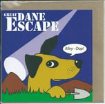 A Great Dane Escape Canine Movie Spoof Theme Blank Card