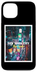 Coque pour iPhone 13 Cool New York City Times Square Skyline Illustration Graphic