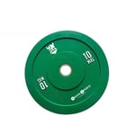 Viking Sports 10kg Grön Olympisk Bumper Plate - Hållbar Gummi & Stål för Alla Nivåer av Atleter