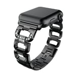 Rhinestone Metallarmband Apple Watch 45mm Series 9 Svart