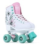 Rio Roller Flora 4 Ruedas Rose Roller Río pour Patinage Artistique Garçon, Blanc (Floral), 35.5