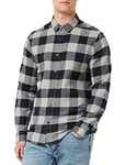 Only & Sons NOS Homme Onsgudmund Ls Checked Shirt Noos Chemise Casual Not Applicable, Gris (Griffin Griffin), Large