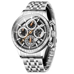 SAPPHERO Montres Chronographe Hommes Montres Analogiques Quartz, 50M Waterproof,Montre-Bracelet Casual Business, Design stylé, Cadeau élégant