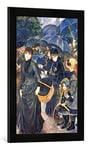 Kunst für Alle 'Image encadrée de Pierre Auguste Renoir The parapluies, c.1881–6, d'art dans Le Cadre de Haute qualité Photos Fait Main, 40 x 60 cm, Noir Mat