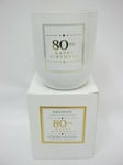 Xquisite Spring Cotton Scented Candle Glass Jar Happy Birthday 80TH DC008