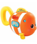 VTech Sing & Splash Fish, Bath Toy for 6 Month Olds + Sensory Bathtub Toy with Lights, Music & Sounds, Bath Time Gift for Babies & Infants 1, 2, 3 years +, English version,Orange,6.3 x 13.8 x 3.2 cm