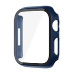 Glas+ Cover För Apple Watch case 9 8 7 6 SE 5 iWatch Tillbehör Skärmskydd Apple Watch Series 45mm 41mm 44mm 40mm 42mm 38mm Mindnight blu Mindnight blu Mindnight blue 45mm series 7 8 9