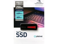 Platinet Ssd Platinet Pmfssd250 Bärbar Disk, Pendrive 250Gb Usb 3.2