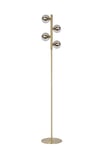 Lucide Tycho Retro Floor Lamp 4xG9 Matt Gold Brass