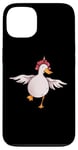 Coque pour iPhone 13 Canard blanc avec ailes déployées