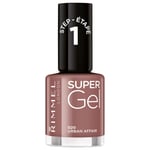 Vernis À Ongles Nuance 020 Urban Affair, Super Gel Rimmel - Le Flacon De 12ml