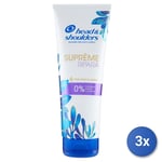 3x Head & Shoulders Conditioner 220 Ml. Supreme Repair Made In Italy