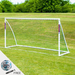 Samba 12ft x 6ft Trainer Football Goal with Locking System - Size 5