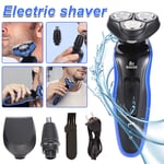 Shavers Electric Razor Wet/Dry Rechargeable Rotary Cordless USB Charging For Men