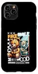 Coque pour iPhone 11 Pro Ours Faux Sourire - Graffiti Urbain Esthétique